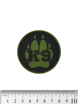 Шеврон K9 лапа PVC