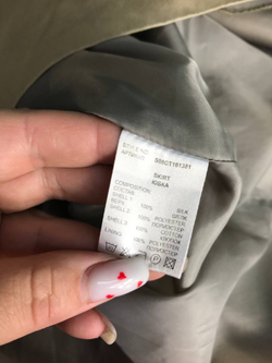 Юбка Orange в красивых оттенках, со слоями из шелка, хлопка, полиэстера 46 размер