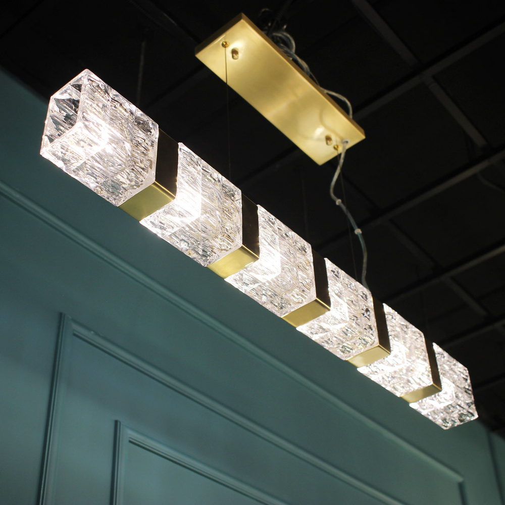 Подвесной светильник Cloyd CORUND-A P6 / шир. 86 см - латунь (арт.10680)