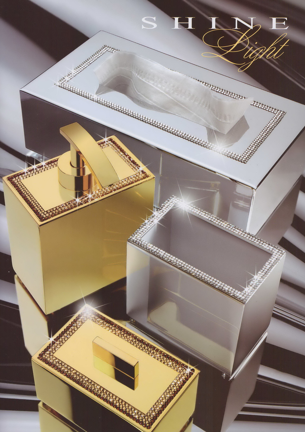 Емкость для косметики малая Windisch 88537O Shine Light Square Испания