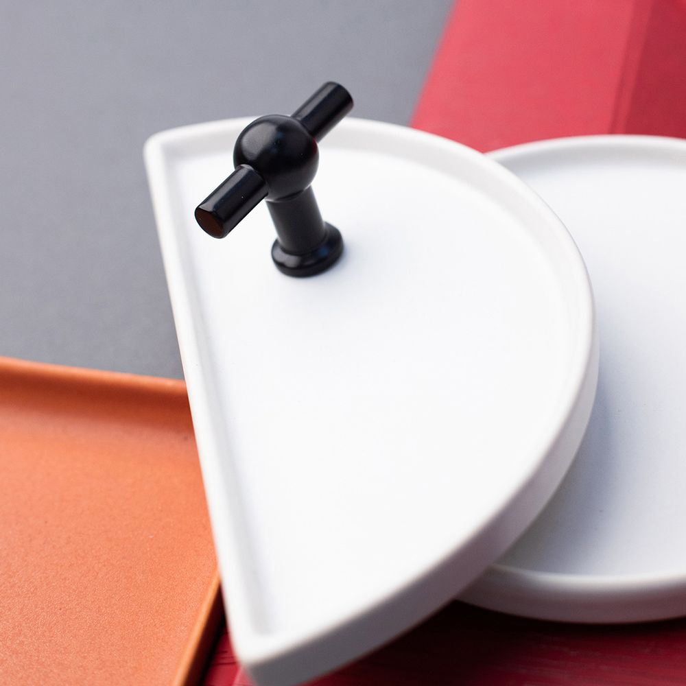 Ручка-кнопка, матовый черный