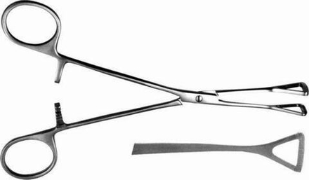 ТМ- Щ-41-1 Щипцы для захватывания легкого, прямые, детские, 1 (НОВОЕ ИСПОЛНЕНИЕ)