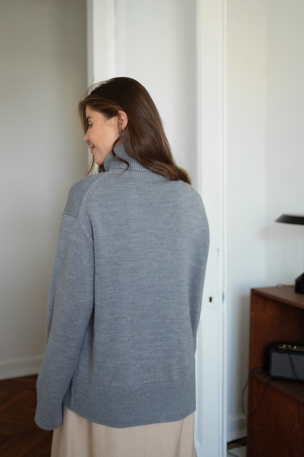 Свитер Алтай для беременных и кормящих мам, Серый