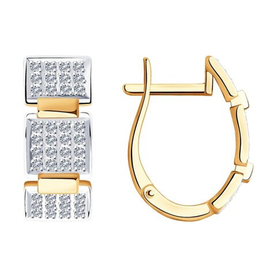 Серьги Au 585 (1021467)