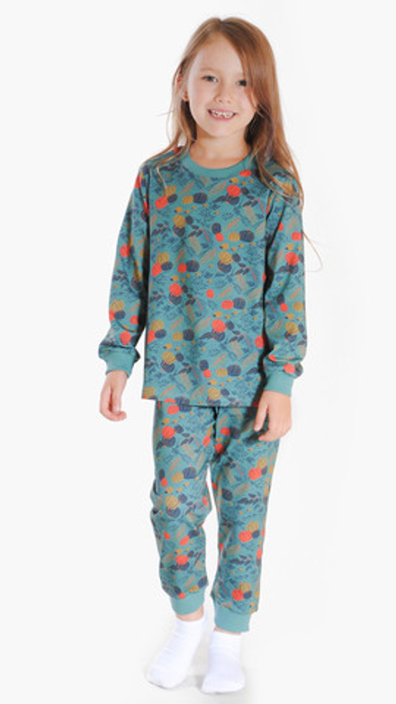 Пижама трикотажная для девочки 4-8 лет Fleur de Vie
