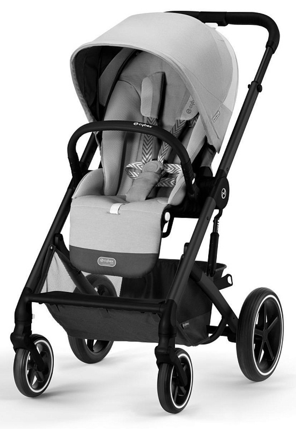 Детская коляска Cybex Balios S Lux BLK Aton B2 i-Size 3 в 1 Lava Grey с дождевиком/Volcano Black