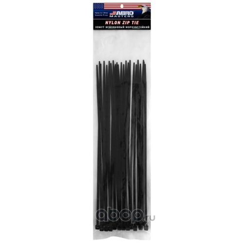 Хомут-стяжка нейлон 3,6*370 мм (100 шт) морозостойкие  MASTERS  (ABRO)