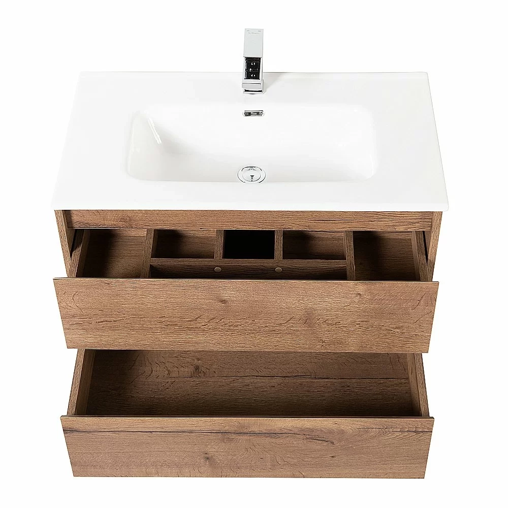 Тумба с раковиной BelBagno KRAFT 90 2C-SO/BB900ETL Rovere Tabacco