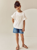 Футболка для девочки Next E44-440, Молочный