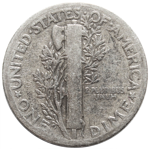 1 дайм (10 центов) 1942. США F-VF (Меркурий) Серебро
