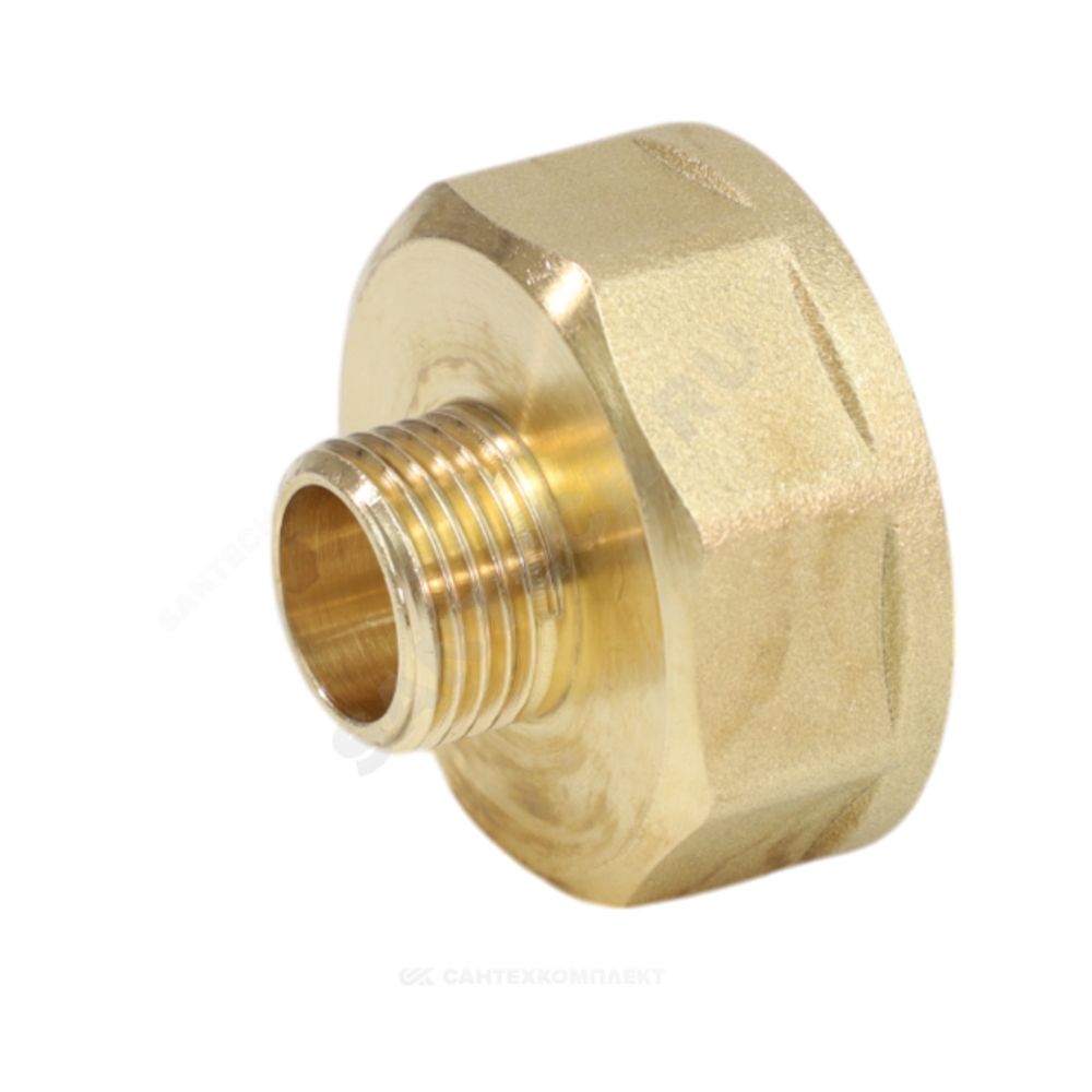 Переход латунь Ду 25х15 (1"х1/2") ВР/НР VALFEX VF.592.L.100.012