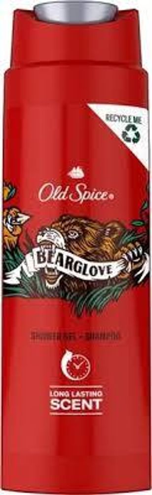 OLD SPICE 250мл Гель для душа+шампунь Bearglove