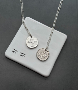 подвеска sunshine с индивидуальной гравировкой