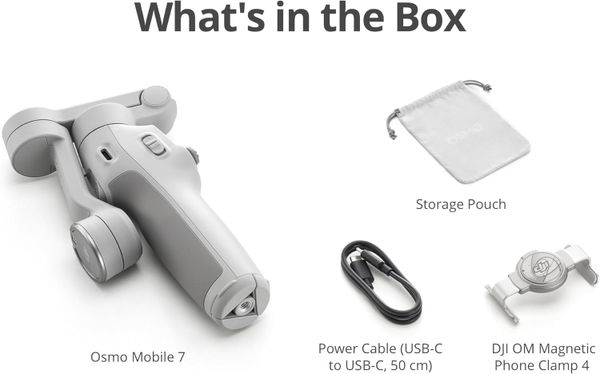 Электрический стабилизатор для смартфона DJI Osmo Mobile 7 Белый | White