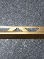 АЛТП(мини) 10мм "DO-4" 2,7м Латунь имитация окантов. анод. алюм.