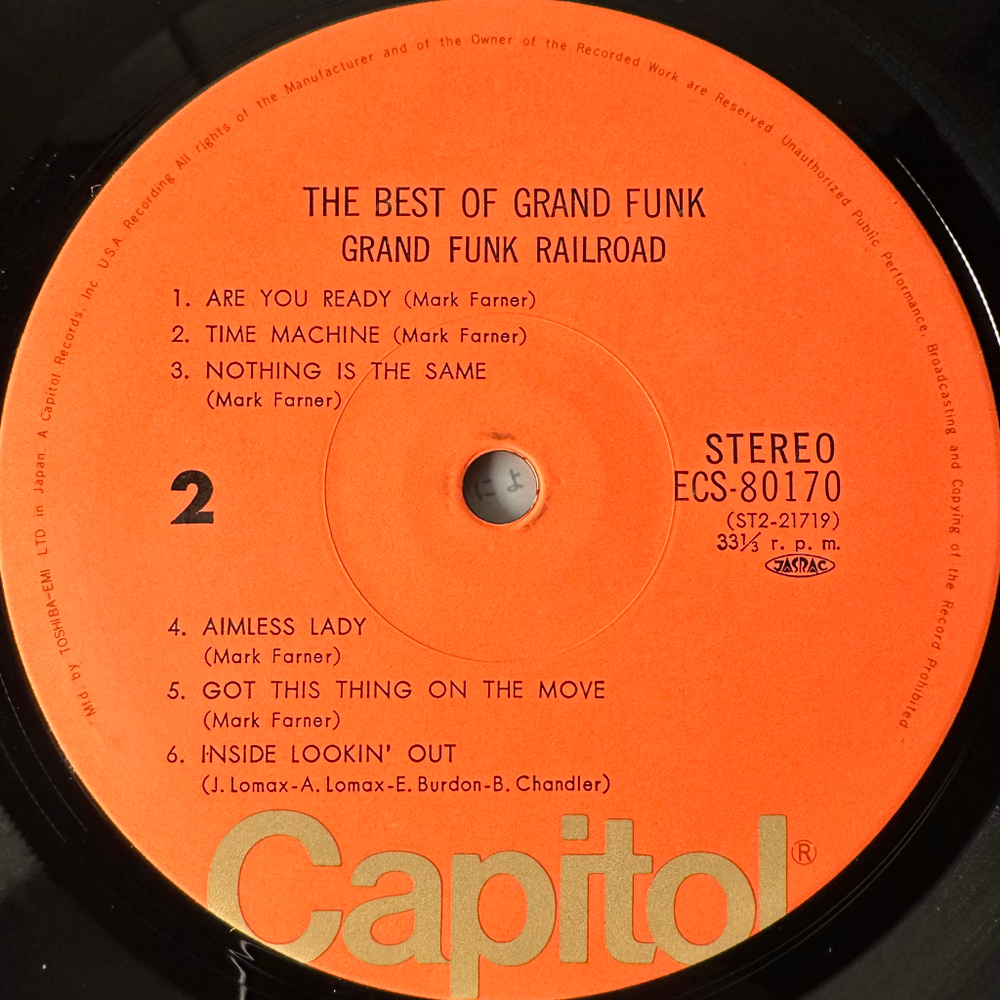 Grand Funk ‎– The Best Of Grand Funk (Япония 1975г.)