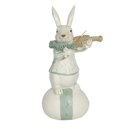 Декоративная фигура "Кролик играет на скрипке"