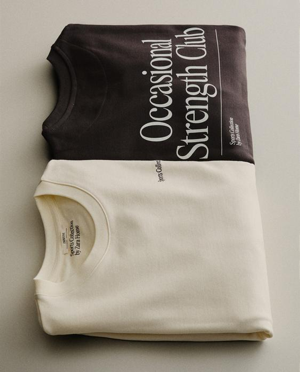 ZARA HOME ХЛОПКОВАЯ СПОРТИВНАЯ ТОЛСТОВКА, ЭКРЮ