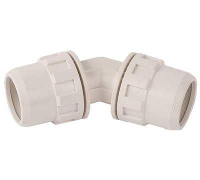 ЗУБР ШиреФит штуцер с гайкой - штуцер с гайкой 45°, 32 мм, угловой соединитель (51491-32)