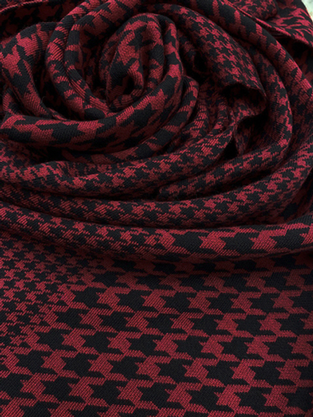 Шарф Ш520-07/16 черный/бордовый