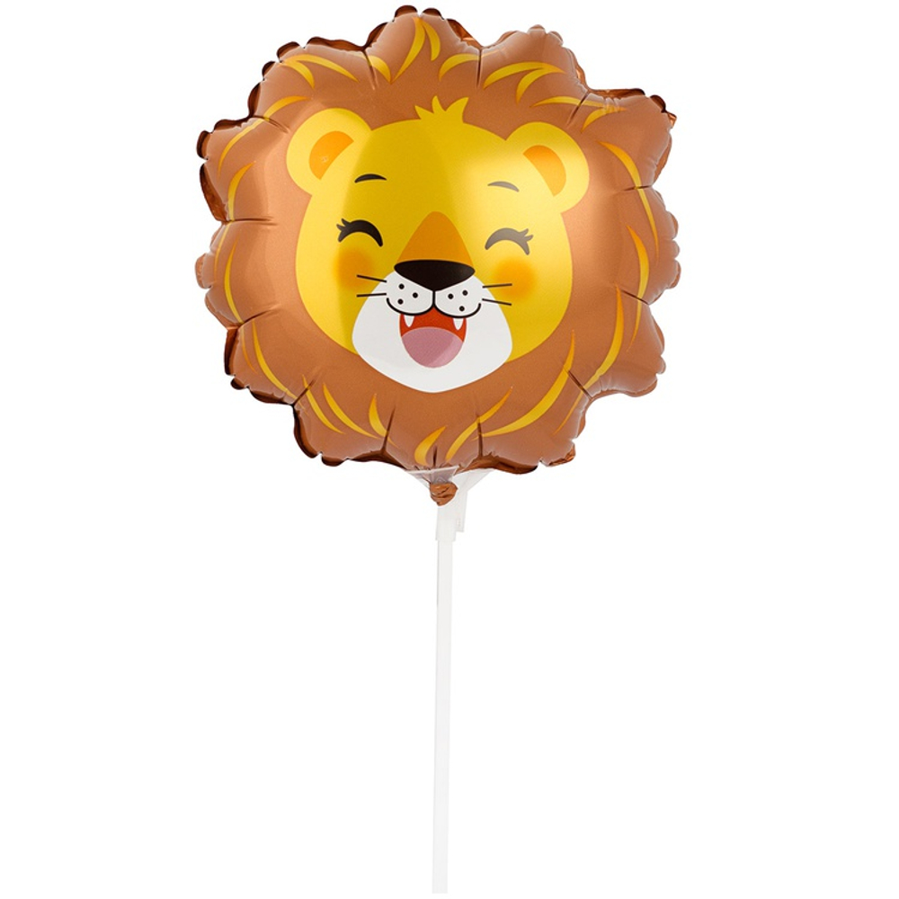 Шар Фольгированный Голова Львенка (Коричневый)