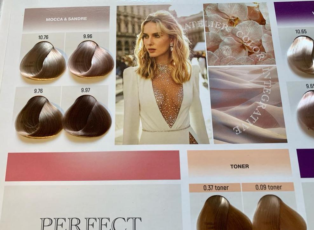 Палитра оттенков Atelier Color Integrative