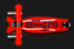 Самокат Maxi Micro Deluxe Glow Plus (светящийся) LED красное сияние