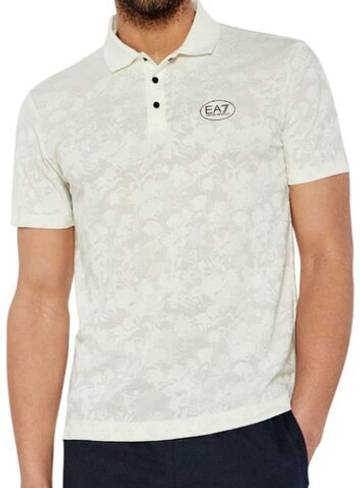 Мужское теннисное поло EA7 Man Jersey - Бежевый