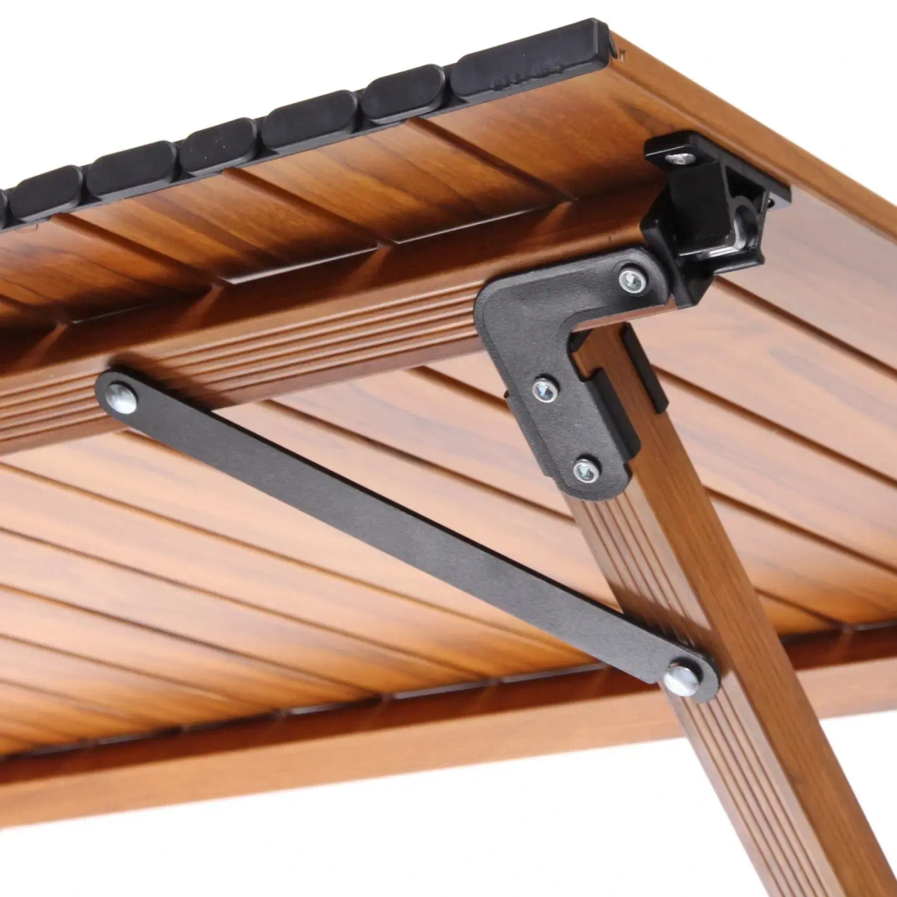 Стол кемпинговый складной DC-5002, 86*58*44 см, цвет: светлое дерево, каркас алюминий, ТуристМастер