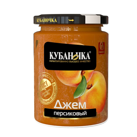 Джем абрикосовый "Кубаночка" 300гр 1/12