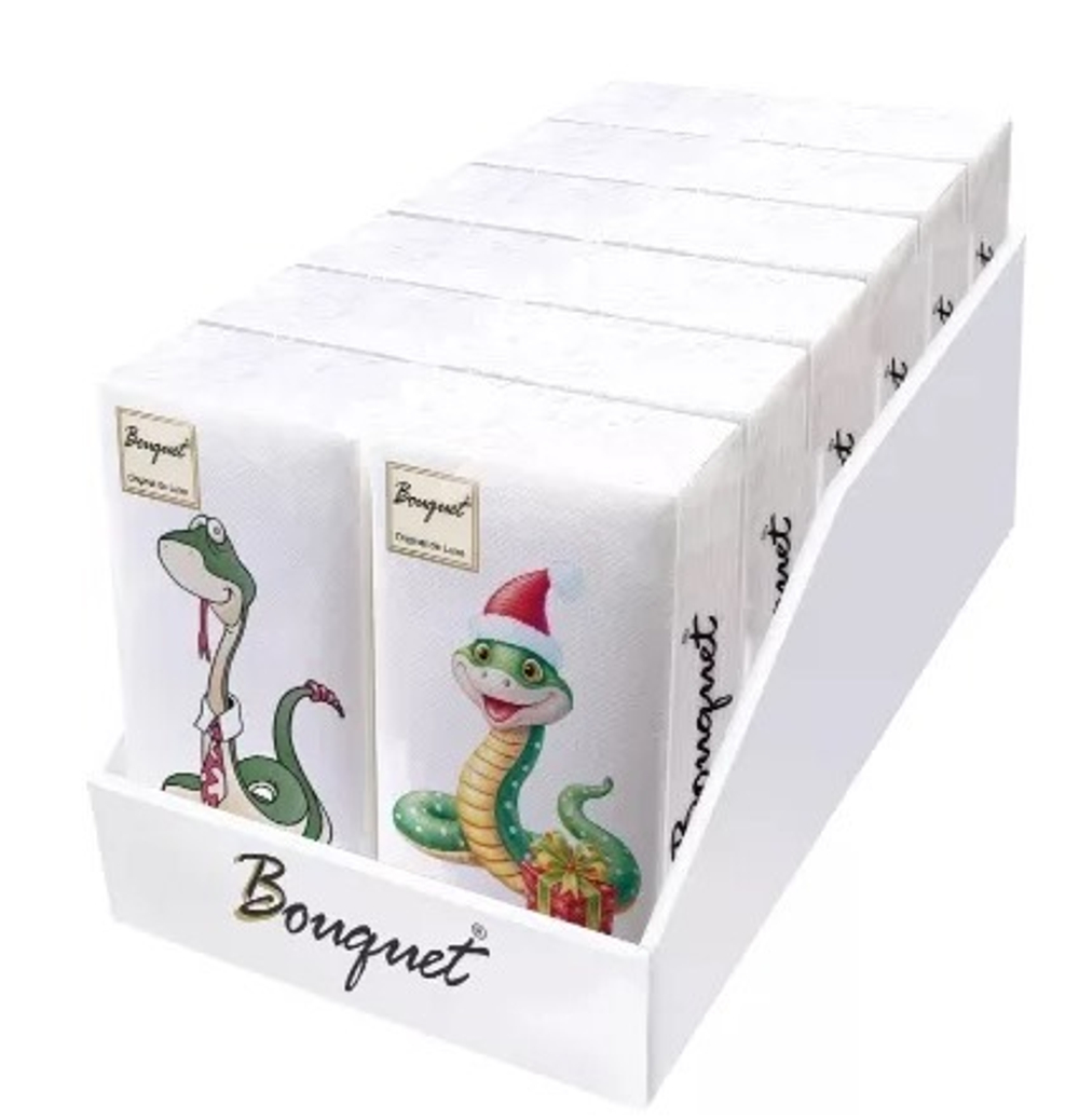 ГОД ЗМЕИ Салфетки новогодние бумажные, 20л Home Collection Classic, 2-х сл *12