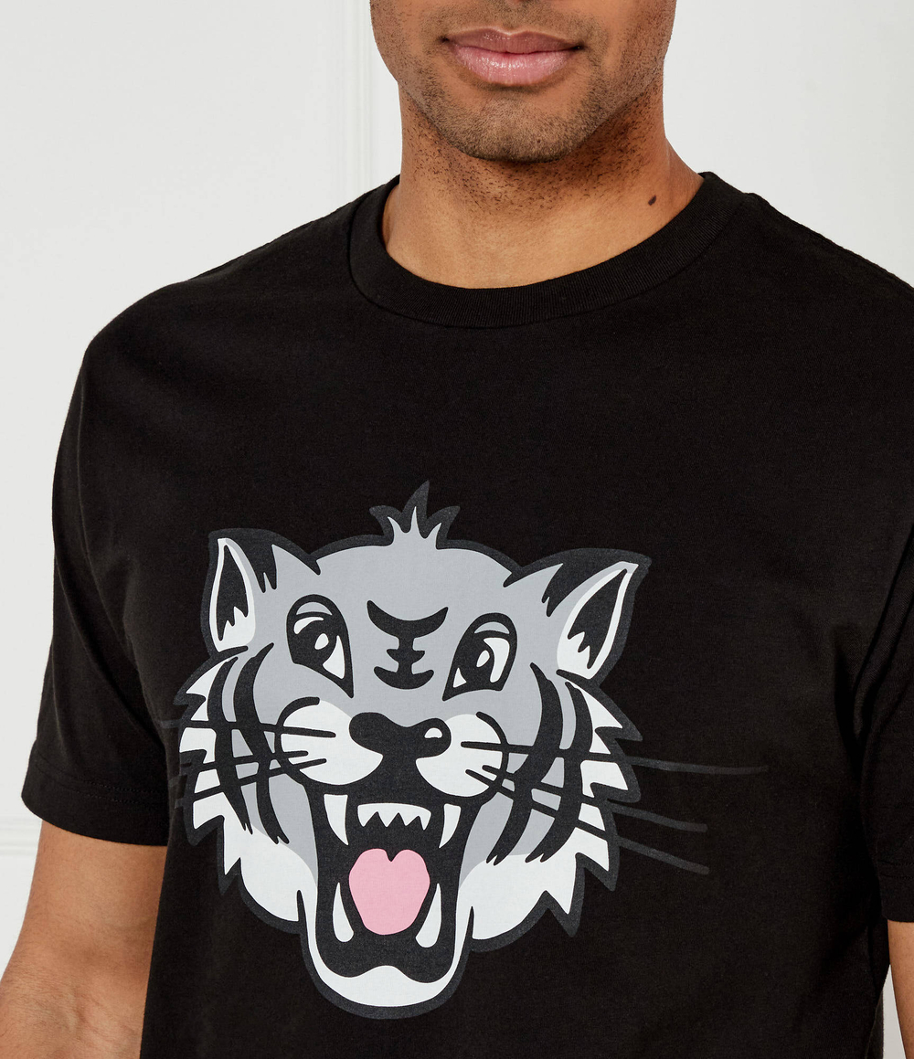 Футболка HAPPY TIGER Kenzo - черный(FF55TS5334SG)