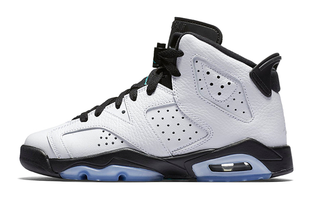 Кроссовки Jordan Air Jordan 6 Retro White Jade Black (Женская размерная сетка)