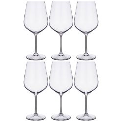 НАБОР БОКАЛОВ ДЛЯ ВИНА ИЗ 6 ШТ. "DORA/STRIX" 580 МЛ ВЫСОТА=23 СМ (КОР=4НАБОР.)