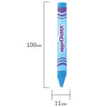 Восковые карандаши трехгранные утолщенные ЮНЛАНДИЯ "ЮНЛАНДИК НА ПРАЗДНИКЕ", НАБОР 6 цветов, 227292