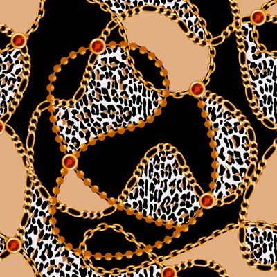 Леопард и золотые цепи