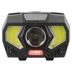 Фонарь налобный светодиодный ЭРА GB-608 на батарейках, 3xAAA, 5Вт, 7 режимов, черный