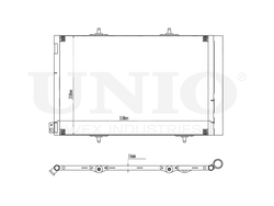 Радиатор кондиционера UNIO RAD-30019