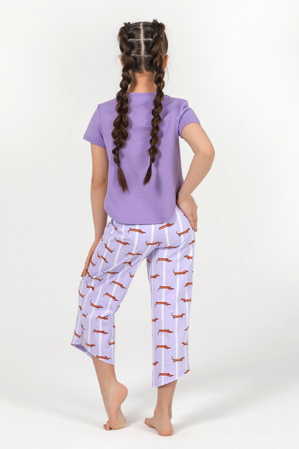 Костюм для девочки Таксы-1 Виотекс ЛИЛОВЫЙ