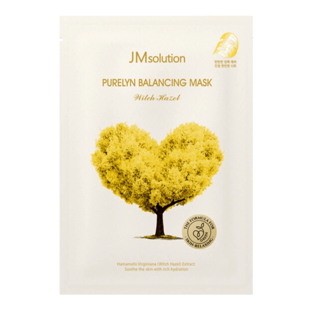 JMsolution Purelyn Balancing Mask Witch Hazel успокаивающая тканевая маска с гамамелисом