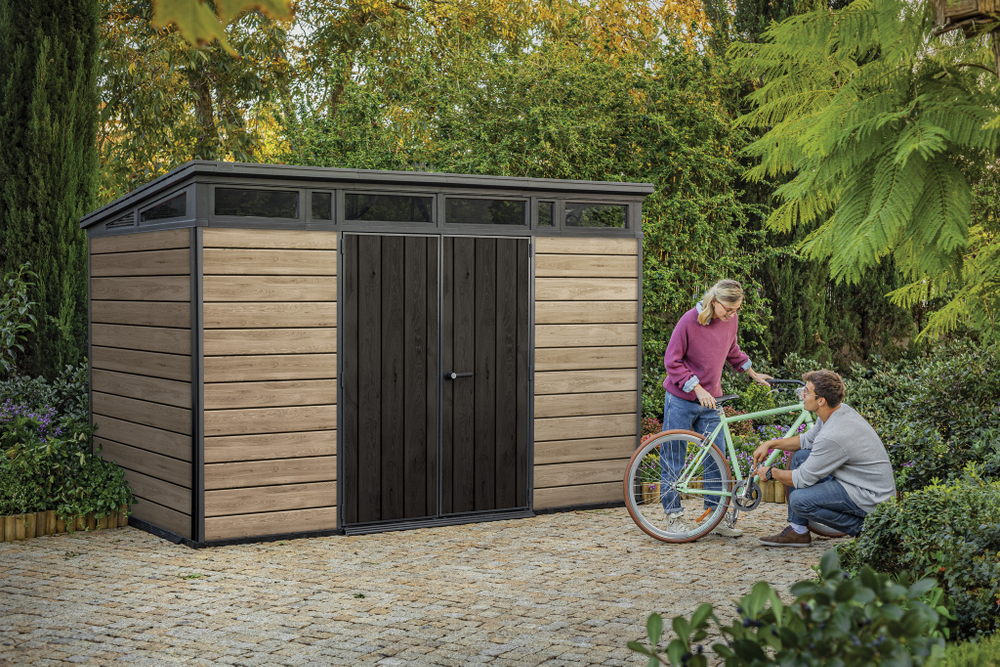 Садовый сарай Keter Signature Pent 11x7 ashwood