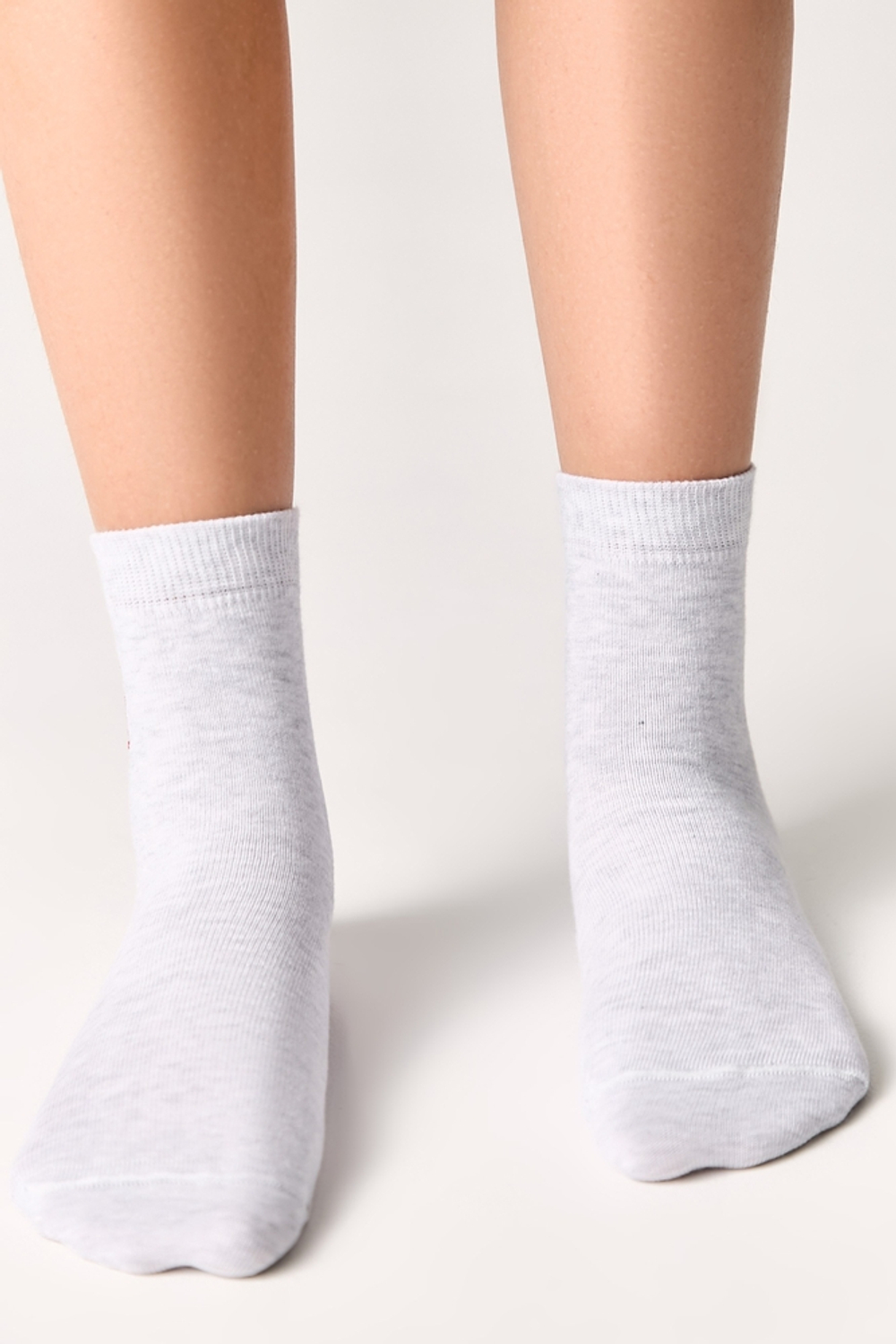 Conte-kids TIP-TOP Однотонные хлопковые носки с вышивкой