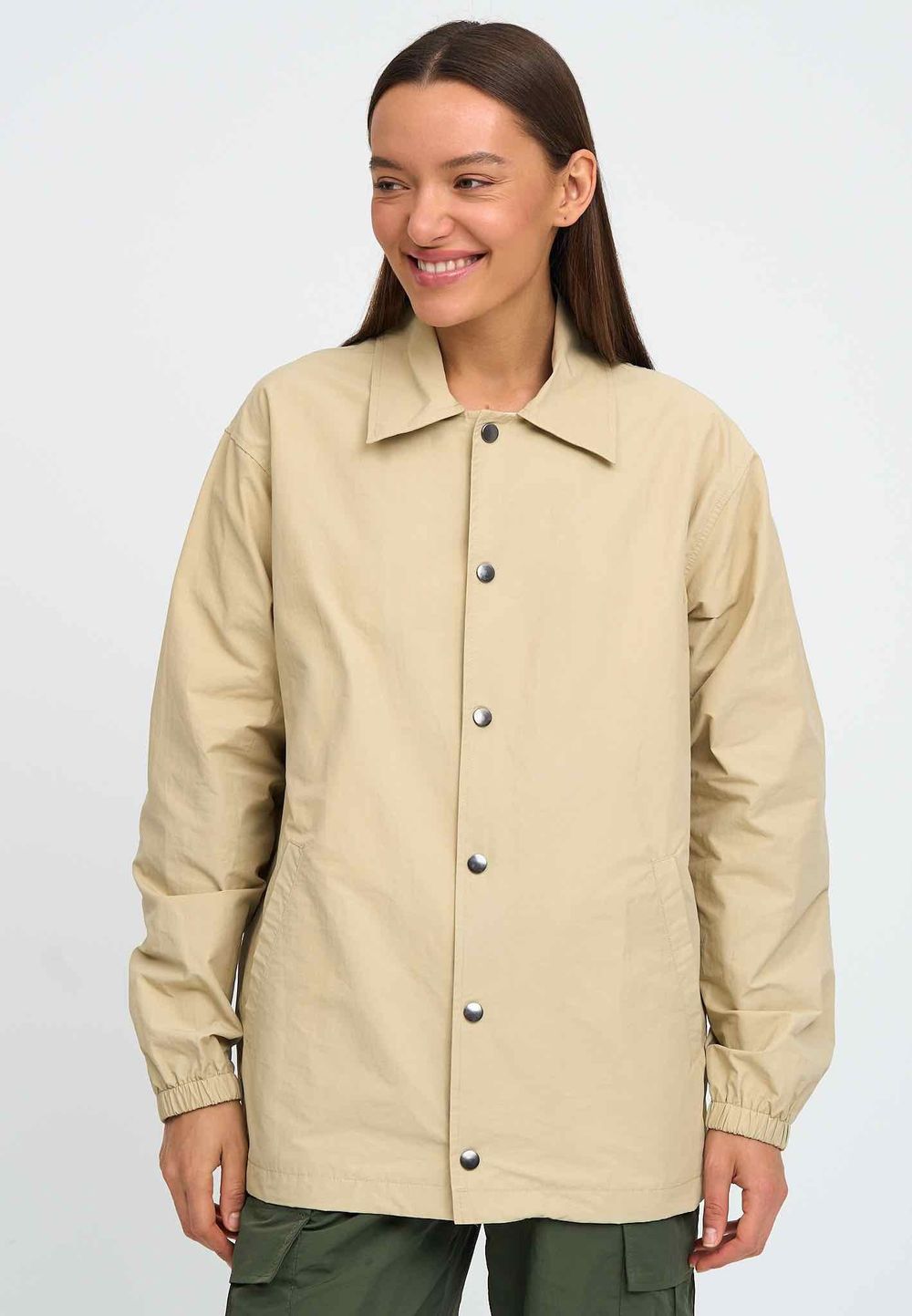 Куртка Kefirmaykifer Коуч Оверсайз песочный