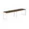 PR.225.DM.O59.WH / Рабочая станция s-b-s 2800х700х750 / профиль: 59х59 белый; столешница: дуб модена