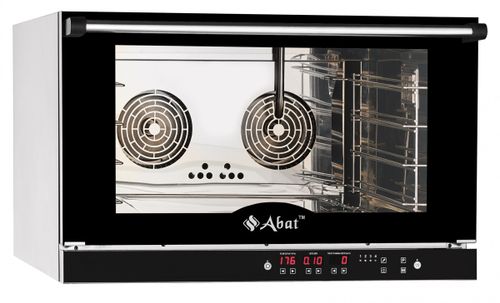 21000008926 Абат Конвекционная печь КЭП-4П, 4 уровня, 400х600 мм, нерж. камера, нерж. корпус, электронная панель, пароувлажнение, регулировка влажности от 0 до 100%, реверс, память на 110 программ, до 4-ех этапов в программе, без противней