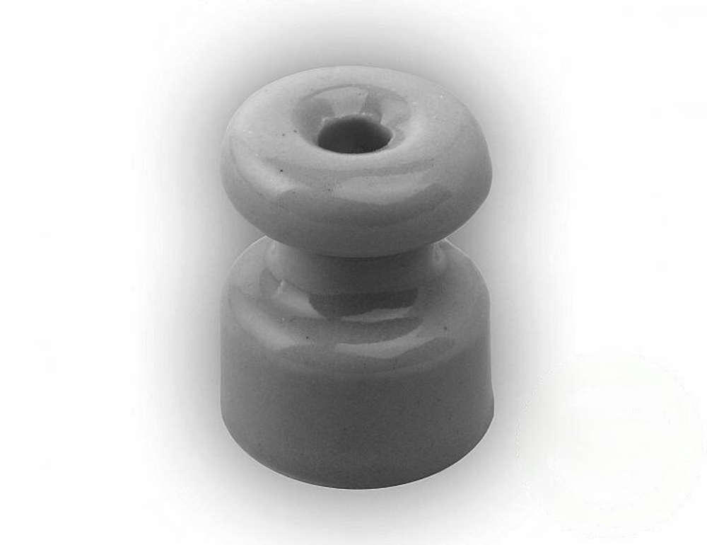 Изолятор фарфоровый Серый Retrika RI-022010