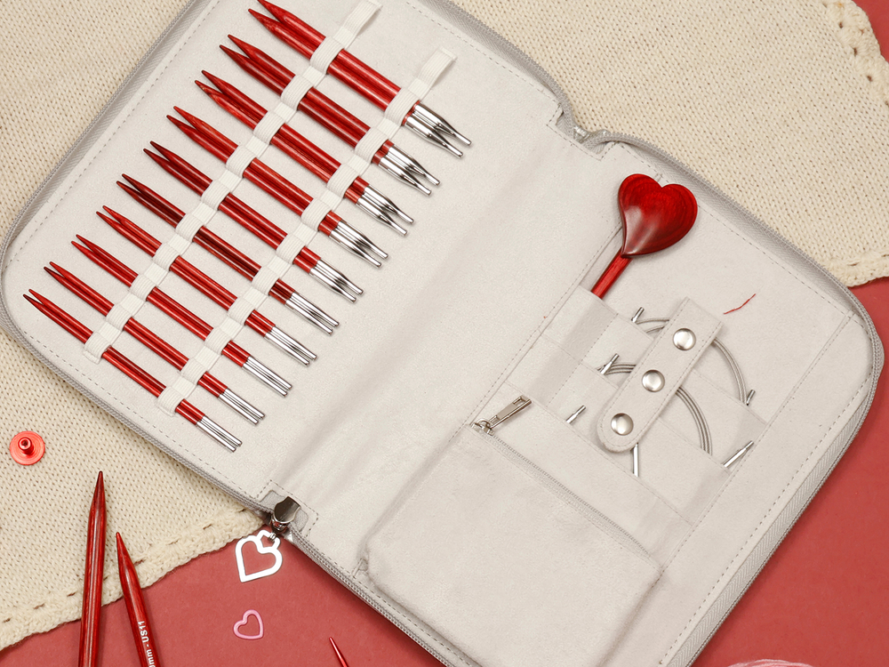 Эксклюзивный подарочный набор съемных спиц KnitPro "Amore"