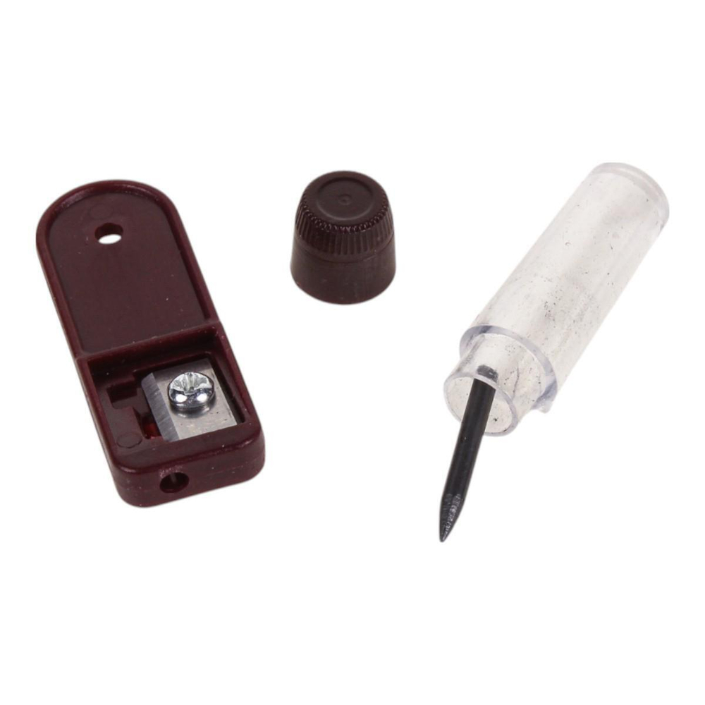 Готовальня 3 предмета: циркуль, стержень, точилка, пластиковый футляр