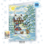 "Снеговик"-CH808  открытка