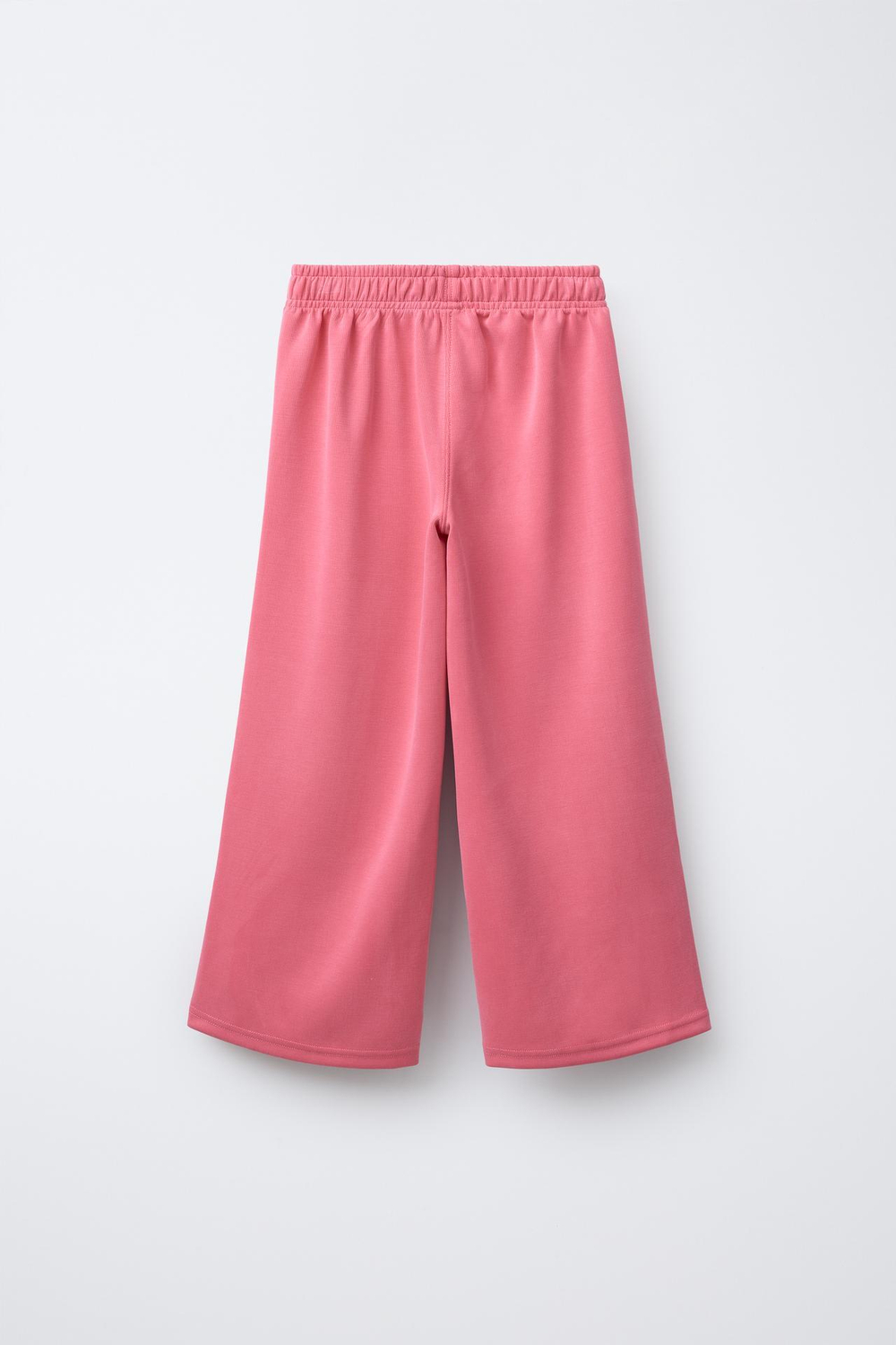 ZARA БРЮКИ WIDE LEG В СПОРТИВНОМ СТИЛЕ, КОРАЛЛОВЫЙ